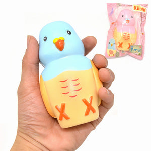 Kiibru Squishy Parrot Slow Rising Original Packaging Animal Pet Collection Gift Decor Toy