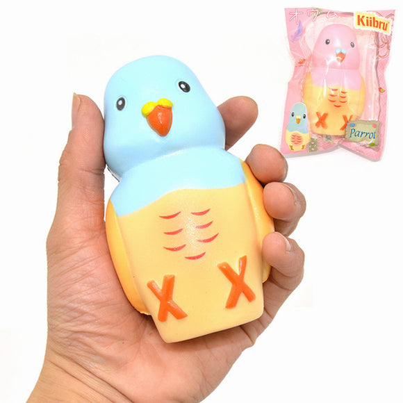 Kiibru Squishy Parrot Slow Rising Original Packaging Animal Pet Collection Gift Decor Toy