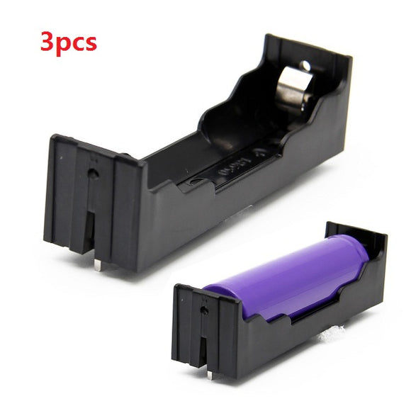 3pcs DIY 1-Slot 18650 Battery Holder With Pins
