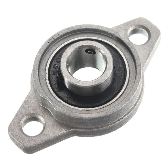 2pcs KFL001 Zinc Alloy Pillow Block Flange Ball Bearing 12mm Bore Diameter KFL Bearing