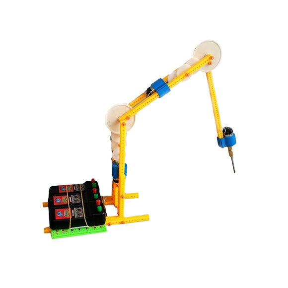 DIY Educational Electric Robot Arm Drill Scientific Toys
