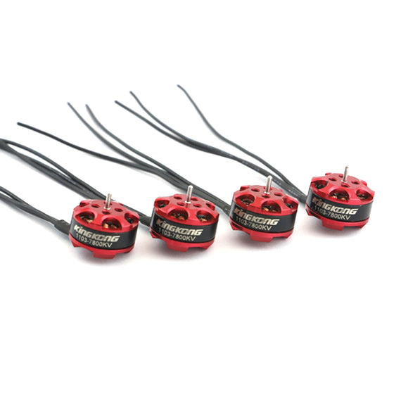 4X KINGKONG/LDARC 1103 7800KV 1-2S Brushless Motor For 50 80 100 RC Drone FPV Racing Multi Rotor