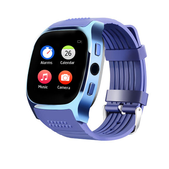 KALOAD T8M Heart Rate Blood Pressure Monitor Bluetooth Camera Smart Watch for Android