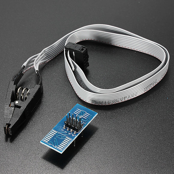 SOP8 SOIC8 Test Clip Module With Cable For EEPROM 93CXX / 25CXX / 24CXX In Circuit Programming