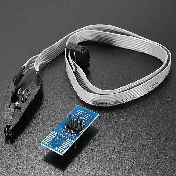 SOP8 SOIC8 Test Clip With Cable For EEPROM 93CXX / 25CXX / 24CXX In Circuit Programming