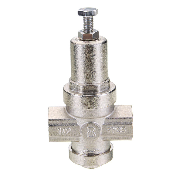 TMOK TK914 PN25 DN15 Brass Valve Nickel Adjustable Tap Water Pressure Reducing Discharge Valves