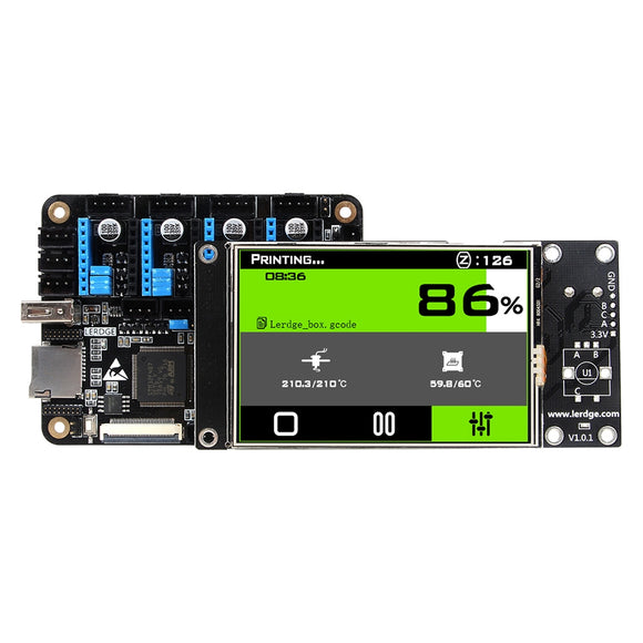 Lerdge X Integrated Controller Board Mainboard + 3.5inch LCD Touch Screen For Reprap 3D Printer
