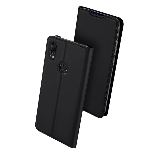DUX DUCIS Flip Shockproof PU Leather Card Slot Full Body Cover Protective Case for Xiaomi Redmi 7 / Redmi Y3