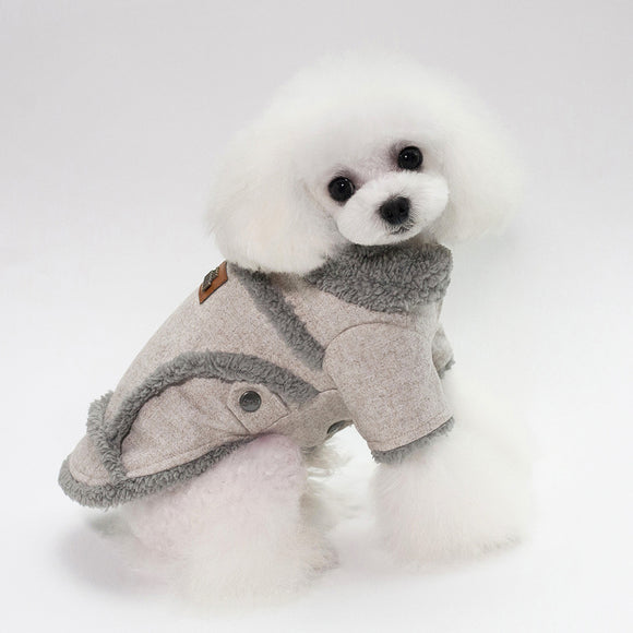2018 Autumn Winter Pet Clothes Dog Woollen Coats