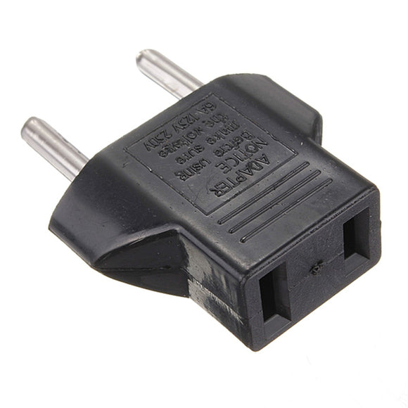 Claite US to EU Travel AC Power Socket Plug Adapter Converter 2 Pin AC 125V/250V