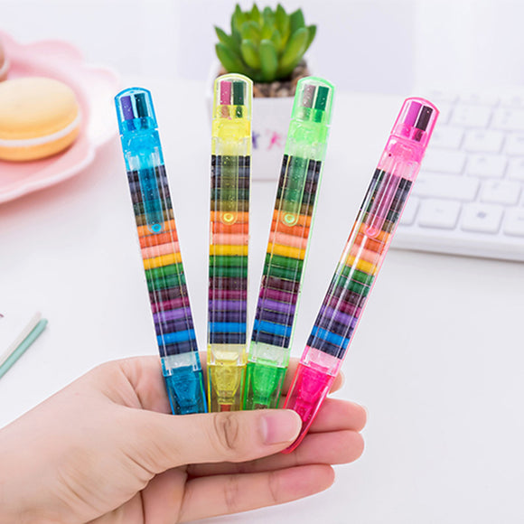 Creative Stationery Color Crayon  20 Color Children Safe Non-toxic Painting Graffiti Pen Gift