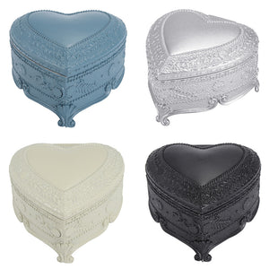 Classic Alloy Heart Shape Music Box Tone of Castle in the Sky for Home Decoration Kids Gift