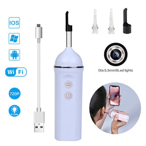 Dental 720P HD WiFi Wireless Intraoral Borescope Oral Camera for iPhone Android