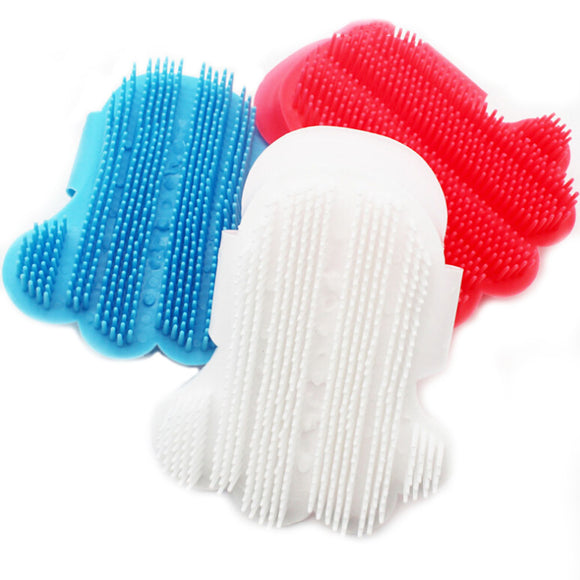 Silicone pet brush Glove Touch Gentle Efficient Pet Grooming Dogs Bath Pet Cleaning Brushes