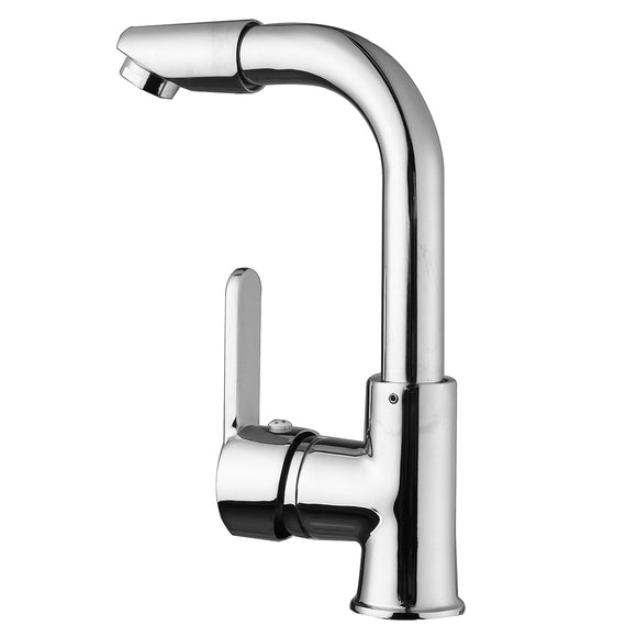 360 Chrome Faucet Kitchen Bathroom Basin Sink Hot & Cold Water Mixer Tap