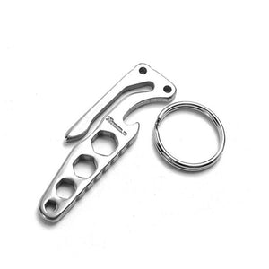 Stainless Steel EDC Key Holder Hexagonal Wrench Tool