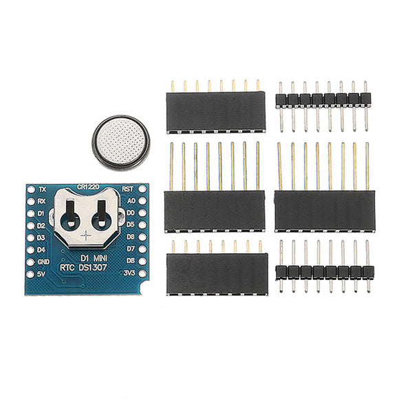 3Pcs Wemos RTC DS1307 Real Time Clock + Battery Shield For WeMos D1 Mini
