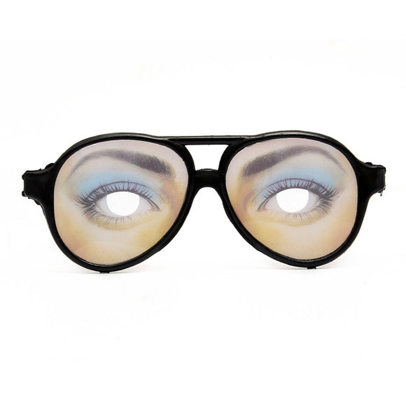 Unisex Halloween April Fool's Day Funny Emotional Eye Glasses