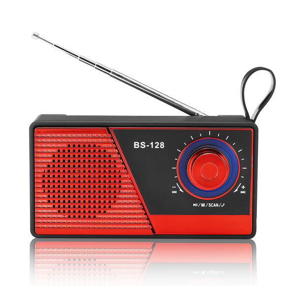 Portable Mini FM Radio bluetooth 4.2 Wireless Speaker USB TF Card Radio Speaker
