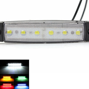 24V 0.5W 6SMD LED Side Marker Indicator Light Lamp For Motorcycle Auto Bus Truck Trailer Lorry
