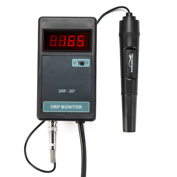 Marine Pinpoint ORP Monitor LCD Display Measurement Tools Kit with Probe US Plug