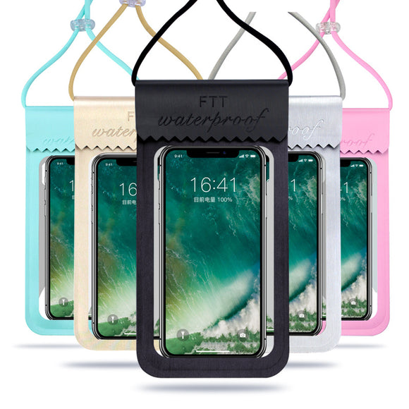 Universal Double Sealing Waterproof HD Touch Screen Phone Bag Pouch for iPhone Xiaomi