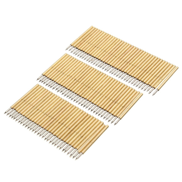 100pcs PCB Bare Board Spring Loaded Test Probe Pin P75 B1 100g 1.02mm Diameter