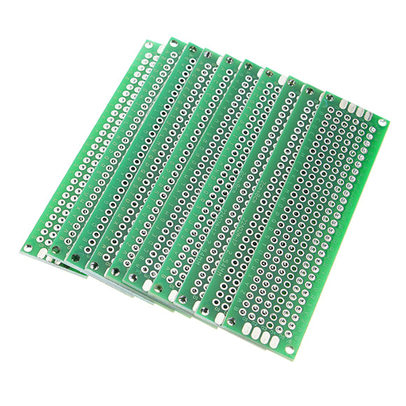 Geekcreit 50pcs 20x80mm FR-4 2.54mm Double Side Prototype PCB Printed Circuit Board