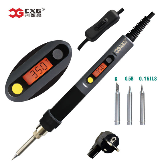 CXG  C60W Solder Iron LCD Adjustable Temperature NCT Digital Display Electric Soldering Iron