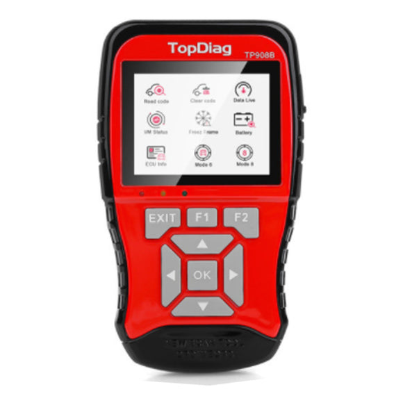 TP908B OBDII EOBD Car Diagnostic Scanner Tool 12V 24V Battery Tester 2 In 1 Dual System Detection