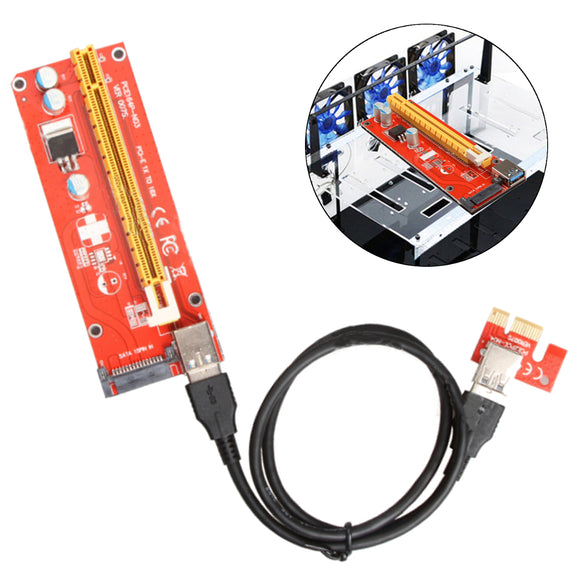 USB 3.0 Pcie PCI-E Express 1x To 16x Extender Riser Card Adapter Power BTC Expansion Cable Mining
