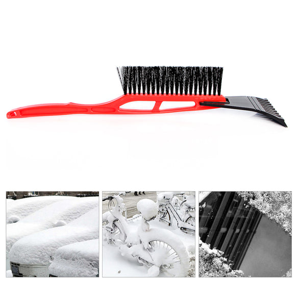 IPRee 2 in 1 Ice Snow Scraper Outdoor Winter Car Windows Clean Snow Shovel Removal Brush Shovel