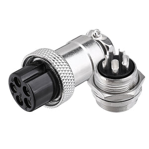 GX20 5 Pin 20mm Male & Female Wire Panel Circular Connector Aviation Socket Plug