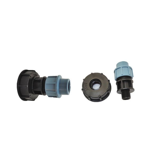 S60x6 IBC Ton Barrel Water Tank Valve Connector 20/25/32mm Straight Outlet Adapter Barrels Fitting Parts