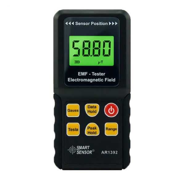 Smart Sensor AR1392 Digital LCD Display Electromagnetic Radiation Detector EMF Meter Dosimeter