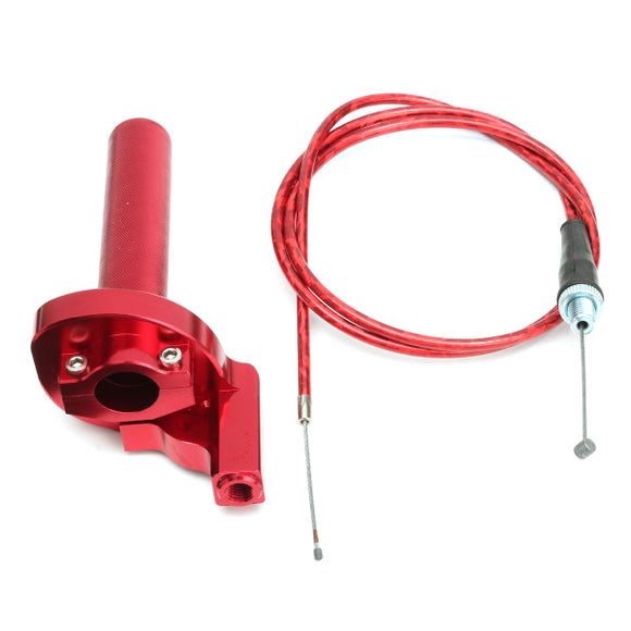 22mm 7/8 inch Turn Twist Throttle & Cable CNC Fit CRF50 KLX TTR XR50 SSR CRF Pit Dirt Bike