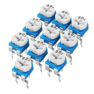 130Pcs Trimming Potentiometer Adjustment 100ohm-1Mohm RM065 Variable Resistors Assortment Kit