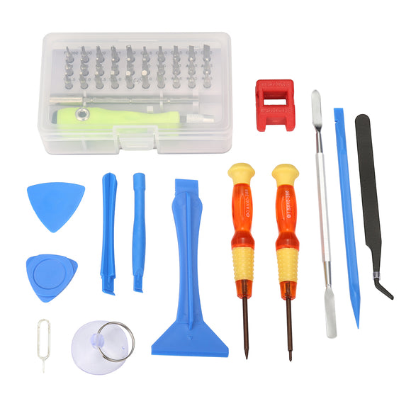 52 Piece Screwdriver Package Includes A 32-in-1 Screwdriver Case and M obile Phone Maintenance Tools