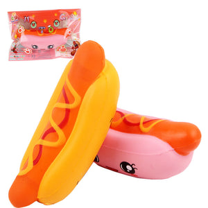 Sanqi Elan Hot Dog Squishy 14*5.5*5CM Licensed Slow Rising Soft Toy Gift Collection With Packaging