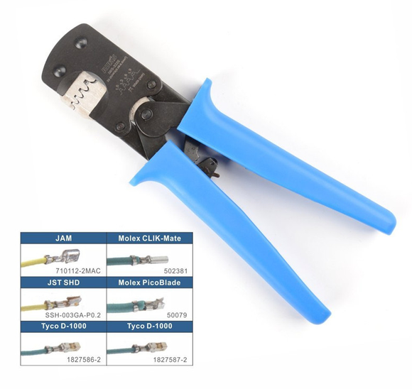 Fasen IWS-3220 Crimping Tool For JST DuPont Terminals Mini Hand Crimper Plier For Narrow-pitch Connector Pins 0.03-0.5mm2 AWG: 32-20
