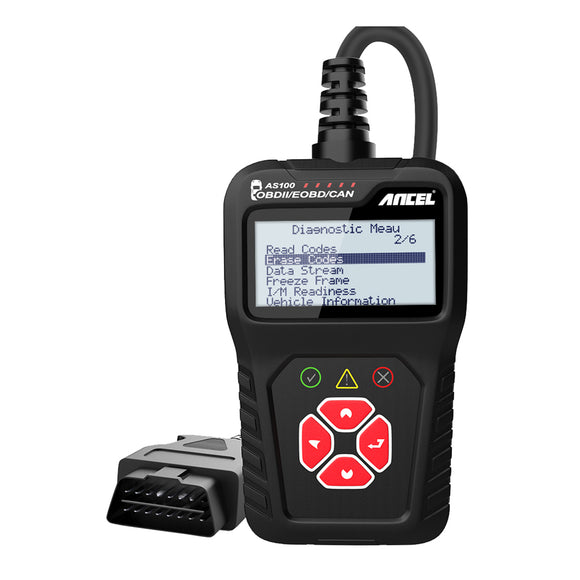 Ancel AS100 OBD2 Car Diagnostic Tool EOBD OBD 2 Automotive Scanner Engine Code Reader Multilingual PK ELM327 V1.5