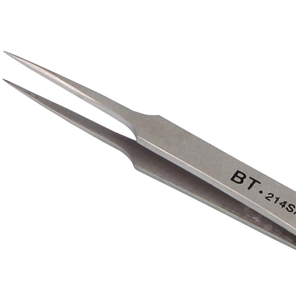 BEST BST-214SA Special Tip Tweezers Matt Non-embroidered Steel tweezers Anti-acid Super Hard Tweezer