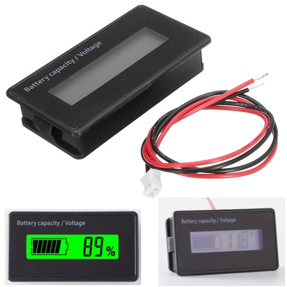 5pcs GY-6H 12V 24V 36V 48V Lead Acid Battery 2-15S Lithium Battery Capacity Indicator Voltmeter
