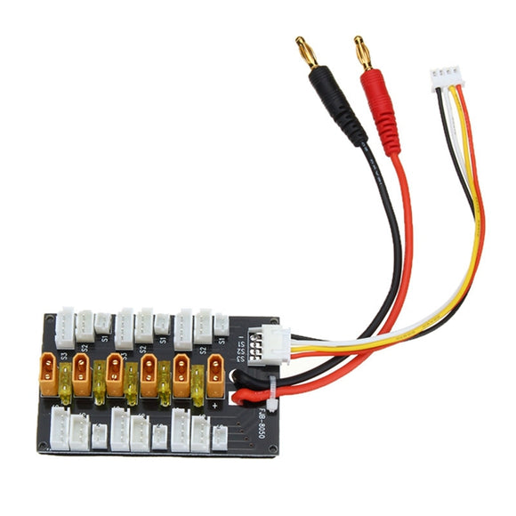 1S-3S XT30 LiPo Battery Parallel Charging Adapter Board Expansion Board With Balanced Cable Plug