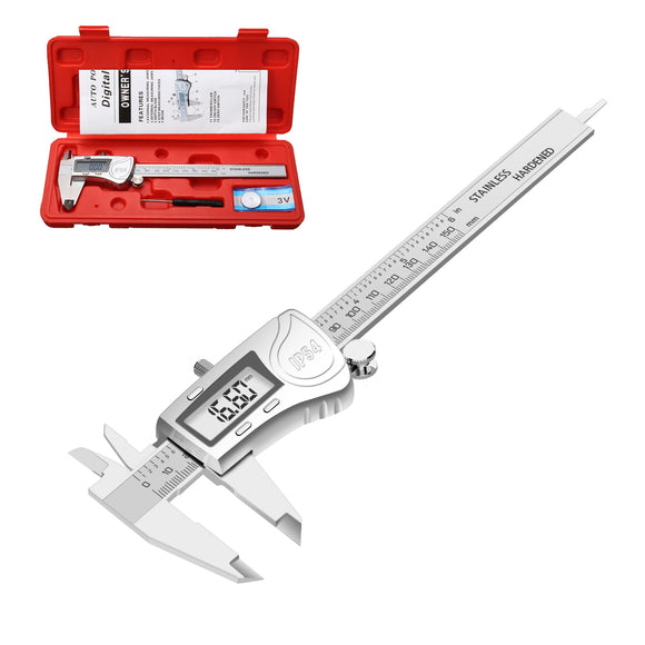 0.01mm IP54 6 Inch Stainless Steel Electronic Digital Caliper 150mm Calipers Measuring Ruler