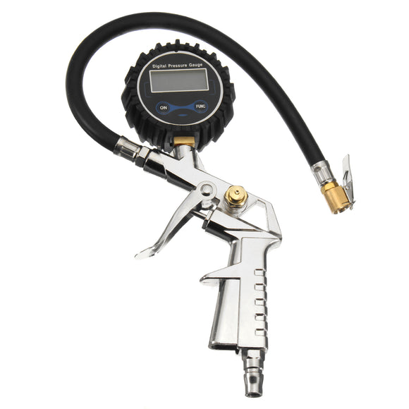 220PSI  LCD Digital High Accurate Pressure Gauge Car Motorcycle Air Tire Tyre Inflator