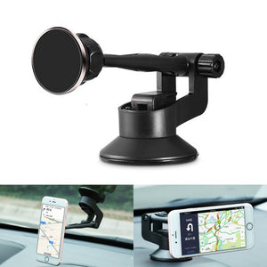 ABS Aluminum Alloy Suction Cup Magnetic Absorb Car Navigation Phone Holder