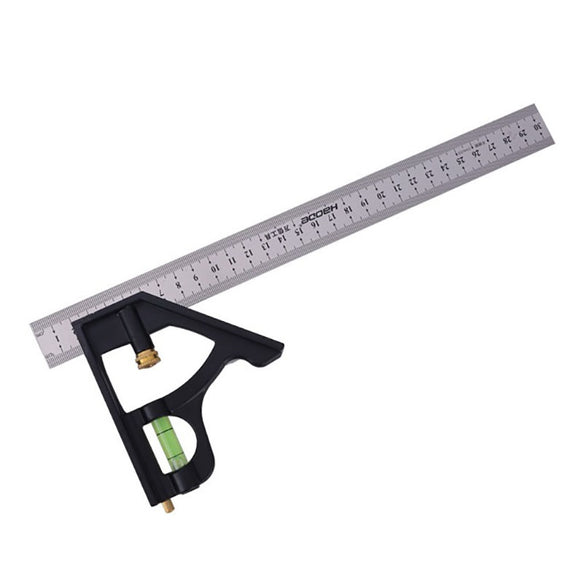 Square Multifunctional Combination Square Stainless Steel High Precision Multi-angle Adjustment Multi-angle Ruler