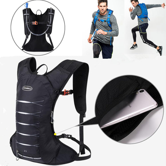 3L Outdoor Hiking Climbing Bags Cycling Black Backpack Running Cycling Vest Sports Camping Hydrate