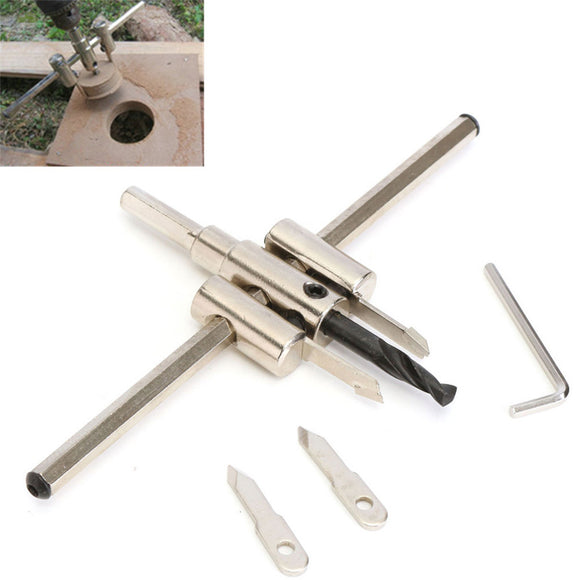 40mm-200mm Adjustable Metal Wood Circle Cutter Hole Saw Cutter Drill Bit